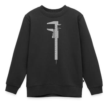 2000 - Sweat Premium enfant bio - noir - Devant - AI Model Kid Female (0cm)
