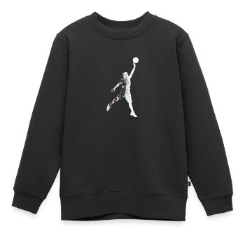 Basketballer / Basketball - Kinder Premium Organic Sweatshirt - Schwarz - Vorne - AI Model Kid Female (0cm)