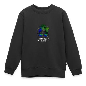Christmas Island - Kids Premium Organic Sweatshirt - black - Front - AI Model Kid Female (0cm)