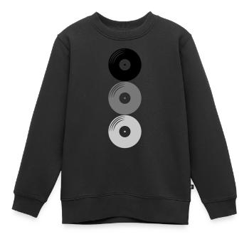 Platten 3 Vinyl - Kinder Premium Organic Sweatshirt - Schwarz - Vorne - AI Model Kid Female (0cm)