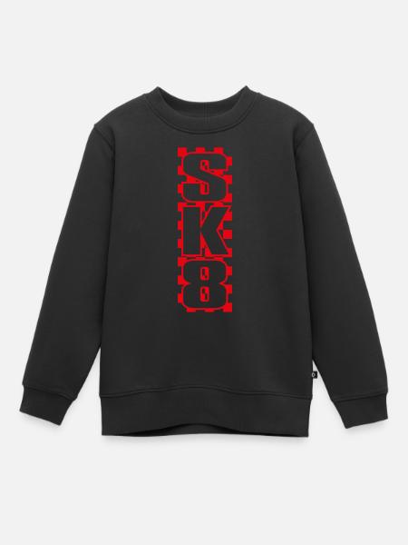 sk8 checkered - Kinder Premium sweater biologisch - zwart