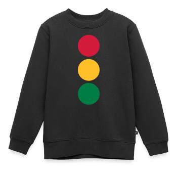 Ampel - Auto - Kinder Premium Organic Sweatshirt - Schwarz - Vorne - AI Model Kid Female (0cm)