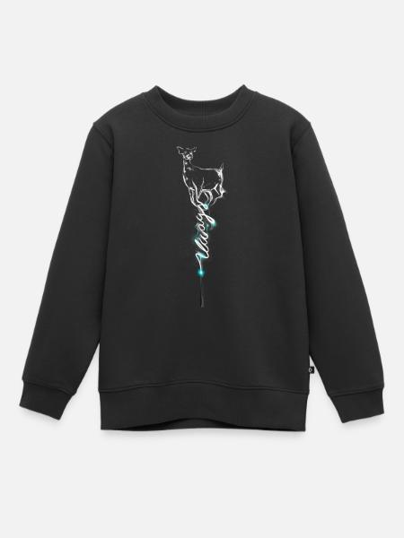 Harry Potter Hertenkoe Patronus - Kinder Premium sweater biologisch - zwart