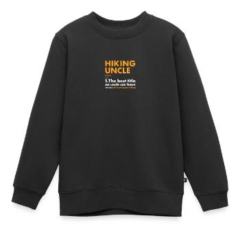 Hiker Uncle Definition Hiking - Kinder Premium Organic Sweatshirt - Schwarz - Vorne - AI Model Kid Female (0cm)