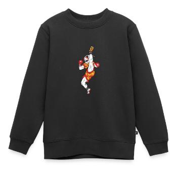 Karate, Wiltsch, Sport, Frech, Schweiz, Cool - Kinder Premium Organic Sweatshirt - Schwarz - Vorne - AI Model Kid Female (0cm)