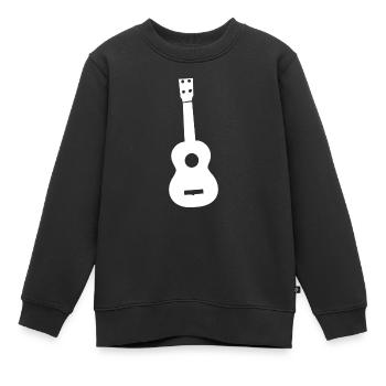gitarre - Kinder Premium Organic Sweatshirt - Schwarz - Vorne - AI Model Kid Female (0cm)