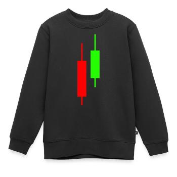 Commerce - Sweat Premium enfant bio - noir - Devant - AI Model Kid Female (0cm)