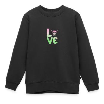 Cow Cattle Highland Cattle - Kids Premium Organic Sweatshirt - black - Front - AI Model Kid Female (0cm)