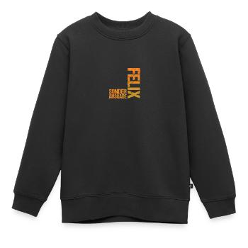 Felix - Kinder Premium Organic Sweatshirt - Schwarz - Vorne - AI Model Kid Female (0cm)