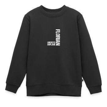 Florian - Kinder Premium Organic Sweatshirt - Schwarz - Vorne - AI Model Kid Female (0cm)