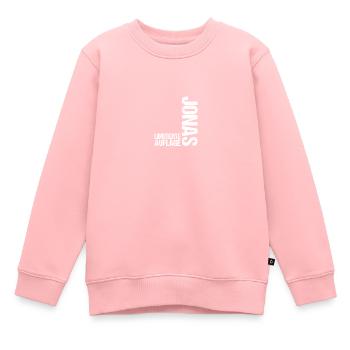 Jonas - Sweat Premium enfant bio - rose - Devant - AI Model Kid Female (0cm)