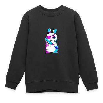 Pastell Gothic - Kinder Premium Organic Sweatshirt - Schwarz - Vorne - AI Model Kid Female (0cm)