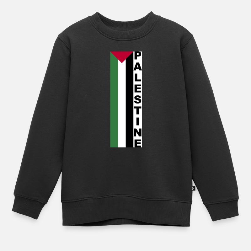 Palestine - Sweat Premium enfant bio - noir