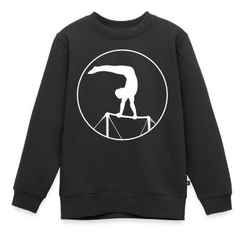 Barren Sport Leichtathletik Turnen - Kinder Premium Organic Sweatshirt - Schwarz - Vorne - AI Model Kid Female (0cm)