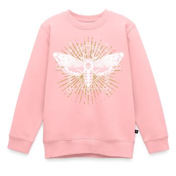 Motte Motte Phase lune Gothique Idée cadeau - Sweat Premium enfant bio - rose - Devant - AI Model Kid Female (0cm)