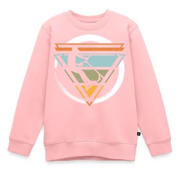 Stuntroller Roller Pumptrack Scooter Skater - Kinder Premium Organic Sweatshirt - Rosa - Vorne - AI Model Kid Female (0cm)