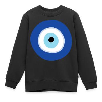 Nazar - Sweat Premium enfant bio - noir - Devant - AI Model Kid Female (0cm)