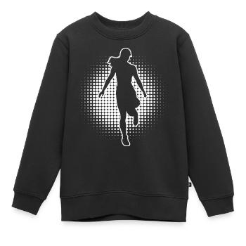 Shuffle Girl Melbourne Shuffle Shuffle Boy - Kinder Premium Organic Sweatshirt - Schwarz - Vorne - AI Model Kid Female (0cm)