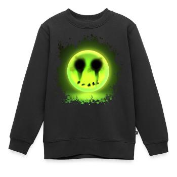 Glowmoji - Kinder Premium Organic Sweatshirt - Schwarz - Vorne - AI Model Kid Female (0cm)