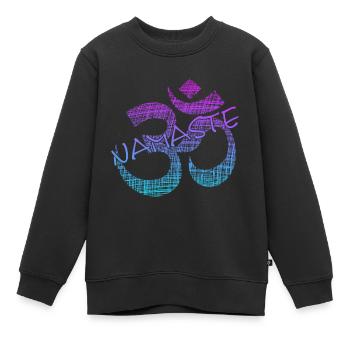 Namaste - Kinder Premium Organic Sweatshirt - Schwarz - Vorne - AI Model Kid Female (0cm)