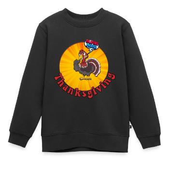 Oiseau fier - Sweat Premium enfant bio - noir - Devant - AI Model Kid Female (0cm)