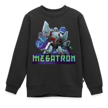 Transformers Earth Spark Decepticons Megatron - Sweat Premium enfant bio - noir - Devant - AI Model Kid Female (0cm)