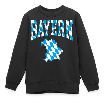 Bayern - Kinder Premium Organic Sweatshirt - Schwarz - Vorne - AI Model Kid Female (0cm)