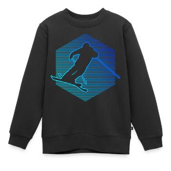 Freestyle Ski Herren Ski Jumping Slopestyle - Kinder Premium Organic Sweatshirt - Schwarz - Vorne - AI Model Kid Female (0cm)