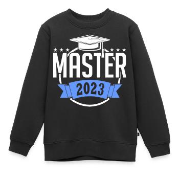 Master 2023 Graduation Graduation Uni - Sweat Premium enfant bio - noir - Devant - AI Model Kid Female (0cm)