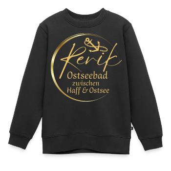 Rerik- Station balnéaire baltique entre lagon et mer Baltique - Sweat Premium enfant bio - noir - Devant - AI Model Kid Female (0cm)
