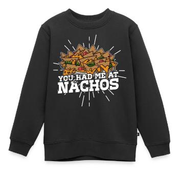 Jalapenos Nachos Cheese Mexico Mexican cuisine - Kinder Premium Organic Sweatshirt - Schwarz - Vorne - AI Model Kid Female (0cm)