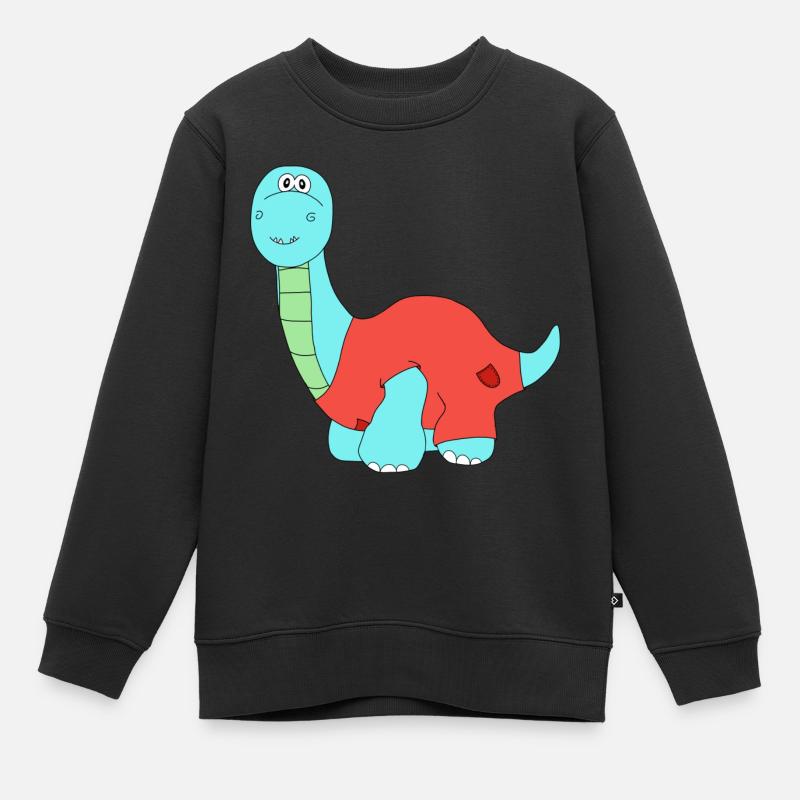 Brachiosaure - Sweat Premium enfant bio - noir