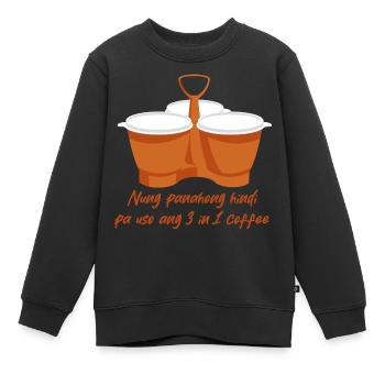 3 in 1 Kaffeedesign für stolze Pinoys - Kinder Premium Organic Sweatshirt - Schwarz - Vorne - AI Model Kid Female (0cm)
