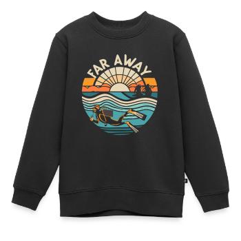 Scuba Diving - Kinder Premium Organic Sweatshirt - Schwarz - Vorne - AI Model Kid Female (0cm)