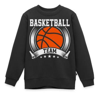 Basketball Basketballer - Kinder Premium Organic Sweatshirt - Schwarz - Vorne - AI Model Kid Female (0cm)