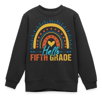 Back To School Lehrer Schule Vintage Schüler - Kinder Premium Organic Sweatshirt - Schwarz - Vorne - AI Model Kid Female (0cm)