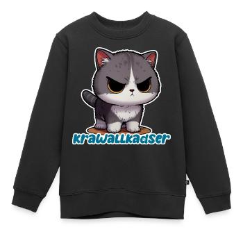 Krawallkadser! Harmlos, witzig, mit Lächelgaratie - Kinder Premium Organic Sweatshirt - Schwarz - Vorne - AI Model Kid Female (0cm)