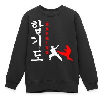 Hapkido-Kampfkunst-Geschenk - Kinder Premium Organic Sweatshirt - Schwarz - Vorne - AI Model Kid Female (0cm)