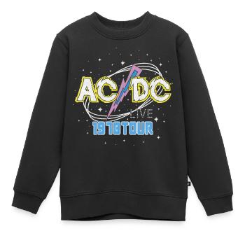 AC/DC Funky Logo 1978 Tour - Kinder Premium Organic Sweatshirt - Schwarz - Vorne - AI Model Kid Female (0cm)