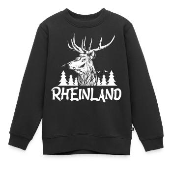 Rheinland - Kinder Premium Organic Sweatshirt - Schwarz - Vorne - AI Model Kid Female (0cm)