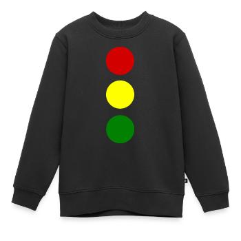 Feu de signalisation - Sweat Premium enfant bio - noir - Devant - AI Model Kid Female (0cm)
