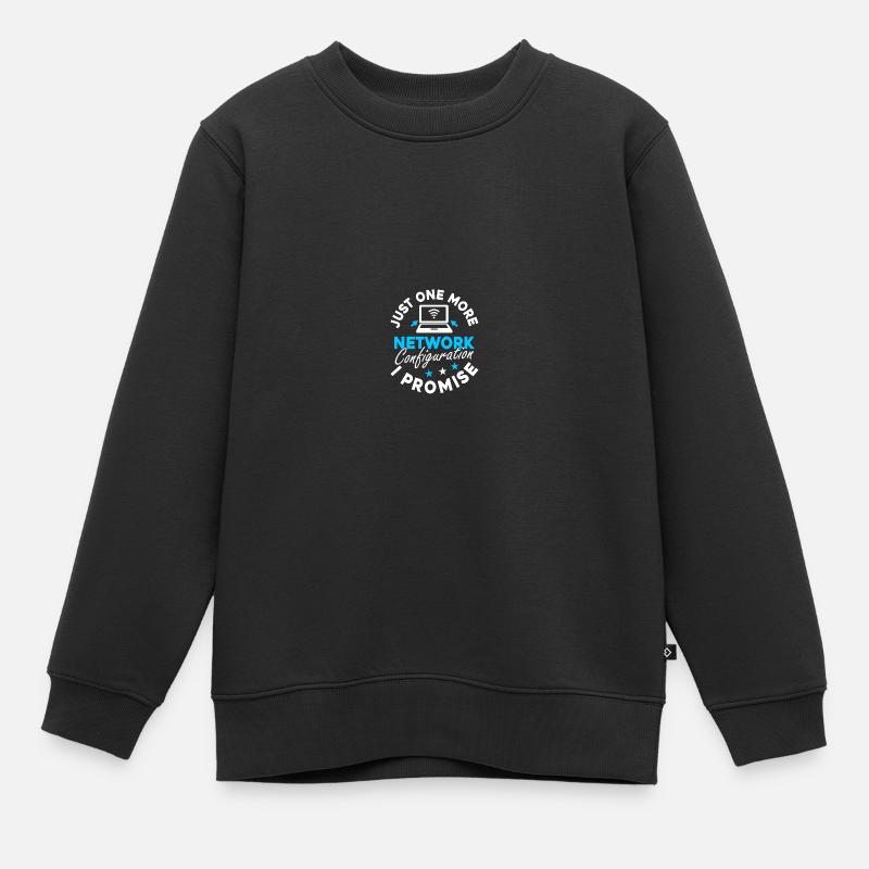 Computer-Netzwerktechnik Netzwerkingenieur - Kinder Premium Organic Sweatshirt - Schwarz