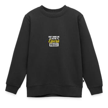 Musik Musical Chor Oper Sängerin - Kinder Premium Organic Sweatshirt - Schwarz - Vorne - AI Model Kid Female (0cm)