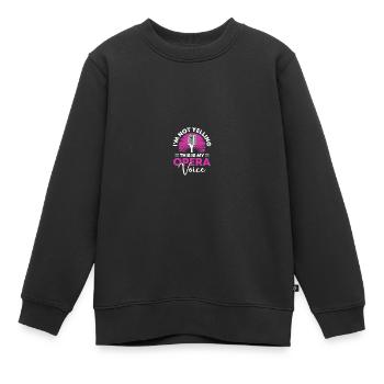 Musik Musical Chor Oper Sängerin - Kinder Premium Organic Sweatshirt - Schwarz - Vorne - AI Model Kid Female (0cm)