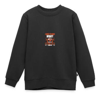 Paranormaler Ermittler Geisterjäger - Kinder Premium Organic Sweatshirt - Schwarz - Vorne - AI Model Kid Female (0cm)