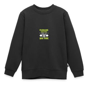 Paranormaler Ermittler Geisterjäger - Kinder Premium Organic Sweatshirt - Schwarz - Vorne - AI Model Kid Female (0cm)