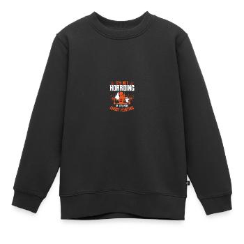 Paranormaler Ermittler Geisterjäger - Kinder Premium Organic Sweatshirt - Schwarz - Vorne - AI Model Kid Female (0cm)