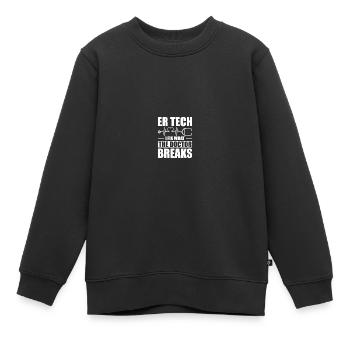 Technicien d’urgence Technicien d’urgence Technicien d’urgence - Sweat Premium enfant bio - noir - Devant - AI Model Kid Female (0cm)