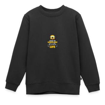 Schulbus-Monitor - Kinder Premium Organic Sweatshirt - Schwarz - Vorne - AI Model Kid Female (0cm)