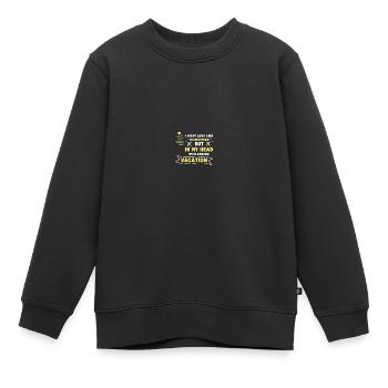 Planificateur de vacances Agence de voyages Agence de voyages - Sweat Premium enfant bio - noir - Devant - AI Model Kid Female (0cm)